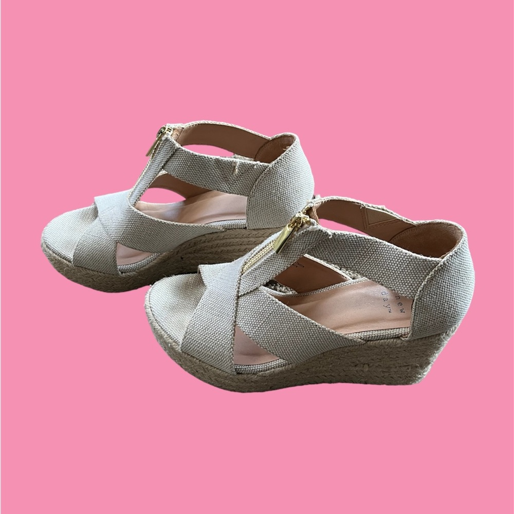 target a new day womens wedges: ivory solid shoe